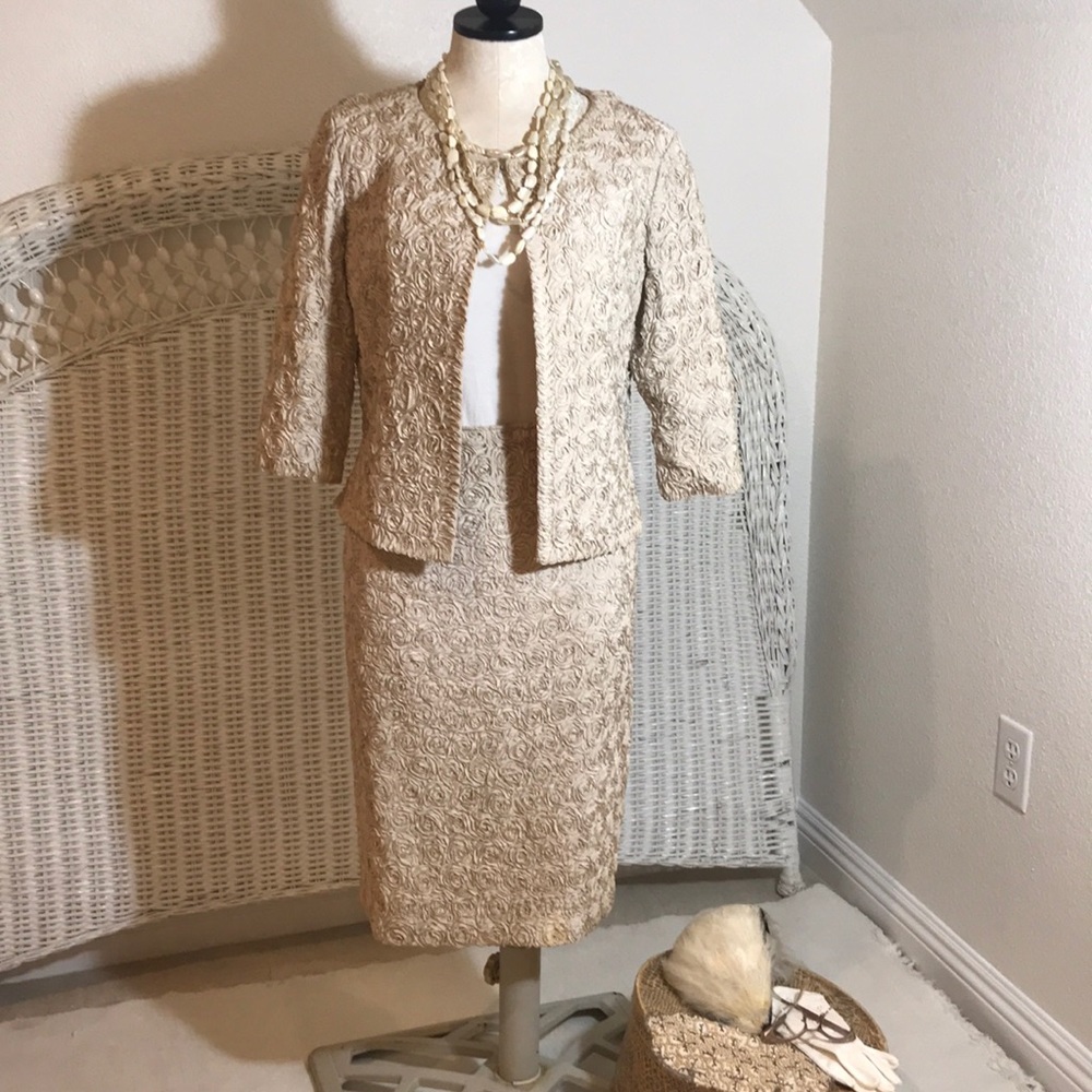Gorgeous George Brown chic vintage two piece suit.